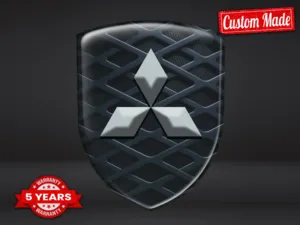 Mitsubishi Emblèmes Auto Perso Résistants Limité Universel
